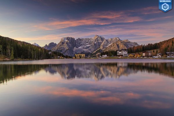 ESCOLHA DOS EDITORES | FOTO DA SEMANA DE 16 A 23 FEVEREIRO 2025.Amanhecer outonal, Dolomites.Alexandra Abrunhosa